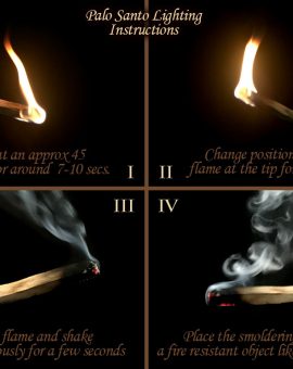 palo santo wood incense sticks lighting instructions