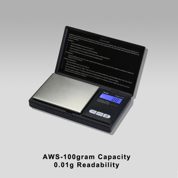 AWS 100 gram Botanical Scale - 0.01 gram Readability