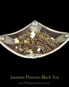 jasmine flowers black tea loose leaf