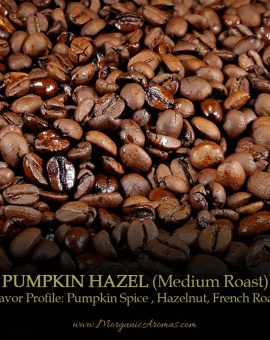 Pumpkin Hazel, Medium Roast, Pumpkin Spice, Hazelnuts, French Roast, Flavored Coffee